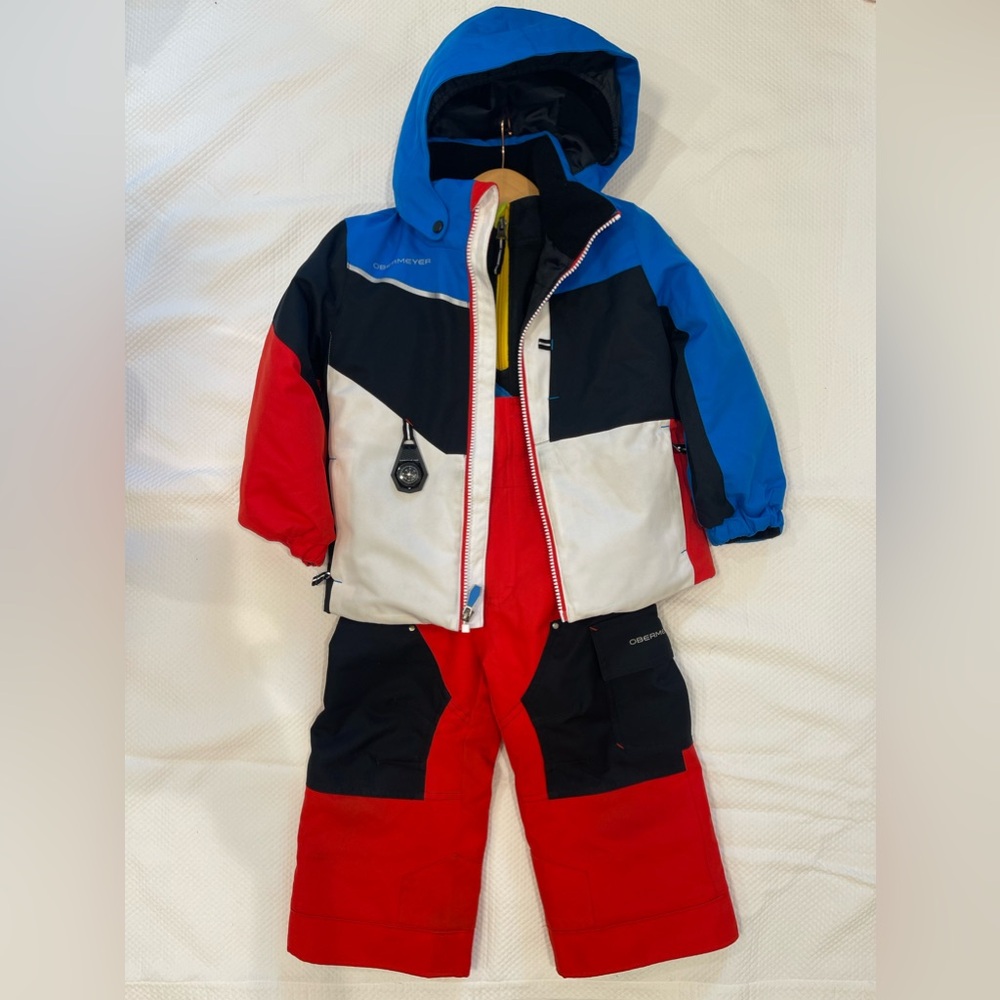3T Boys Obermeyer Ski jacket, bib and fleece.
